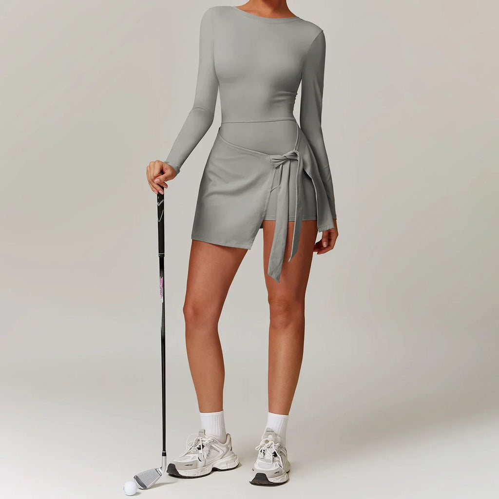 Backless Skort Romper